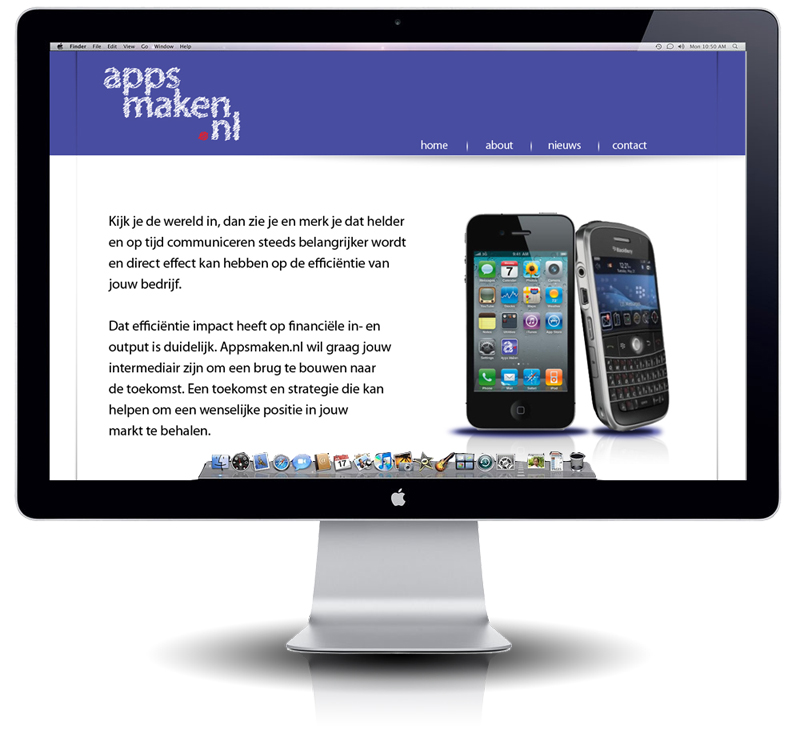 Interface Appsmaken ontworpen door StudioGM2